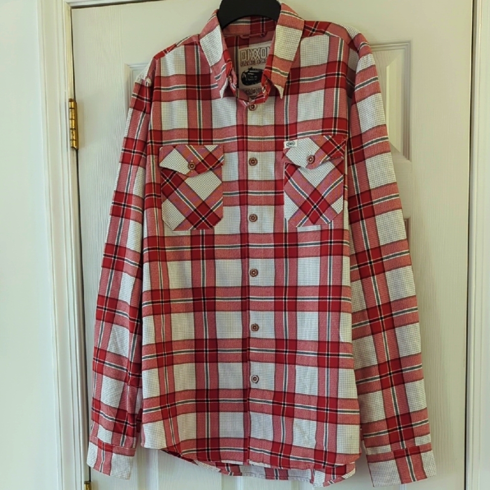 DIXXON Flannel Co S&S Cycles The Tramp Red Plaid Shirt